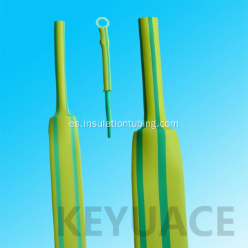 Identificación Use Green Yellow Heat Shrink Sleeve